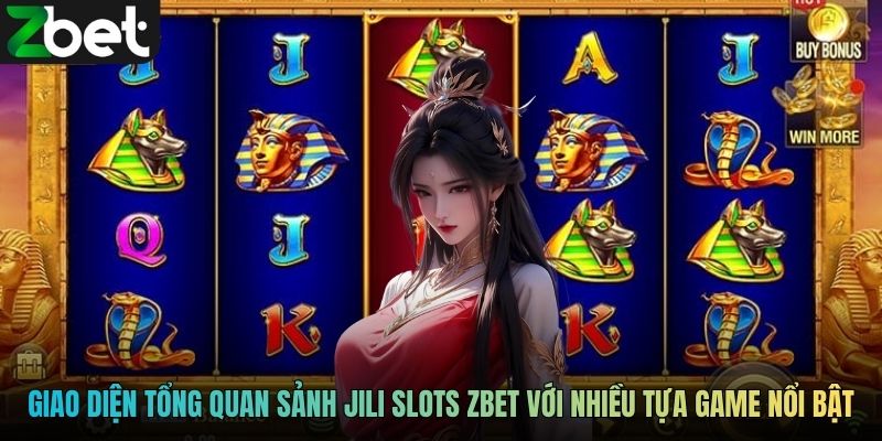 Giao diện tổng quan sảnh JILI Slots ZBET với nhiều tựa game nổi bật
